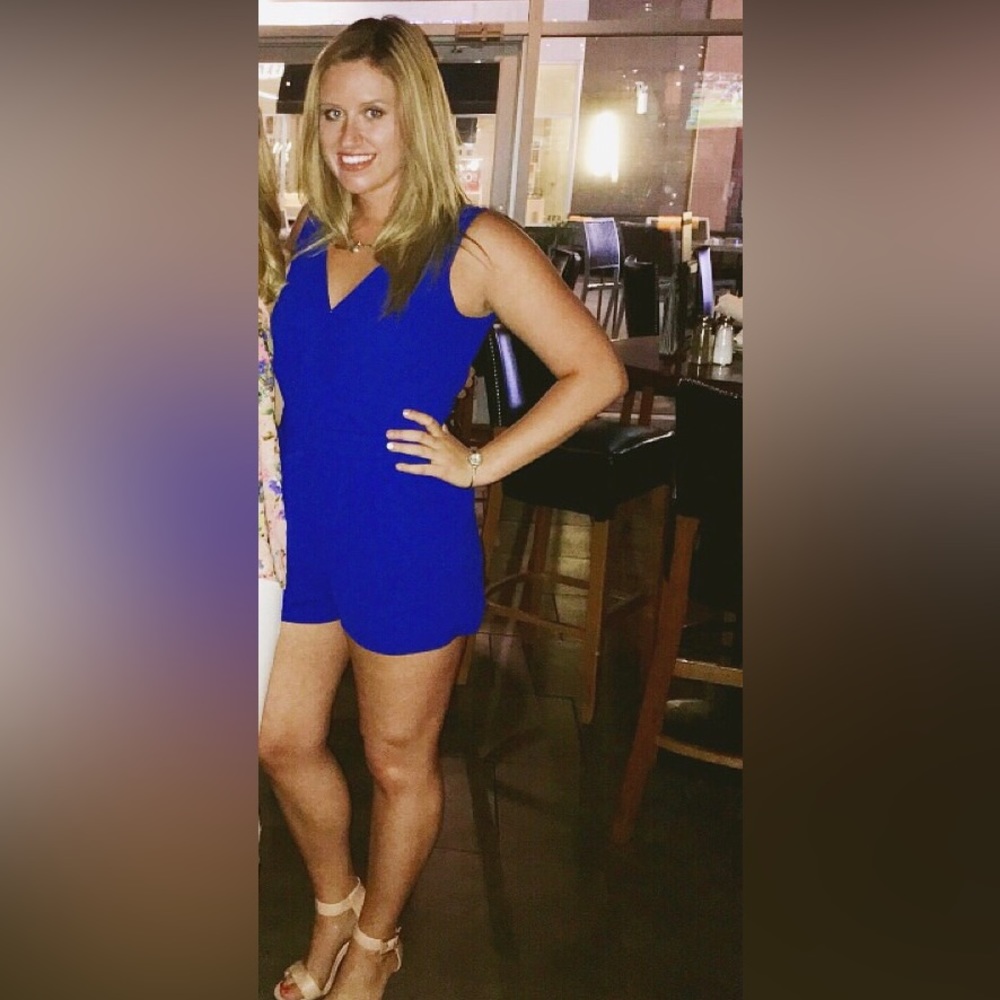 Cobalt blue romper